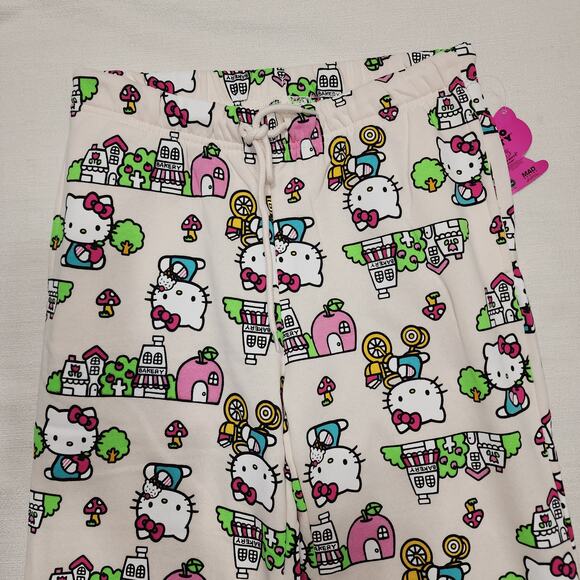 Hello kitty white sweatpants women small - Picture 2 of 7